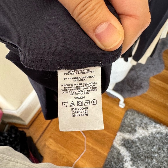 Ann Taylor Navy Blue Button Blouse Top - Picture 3 of 3